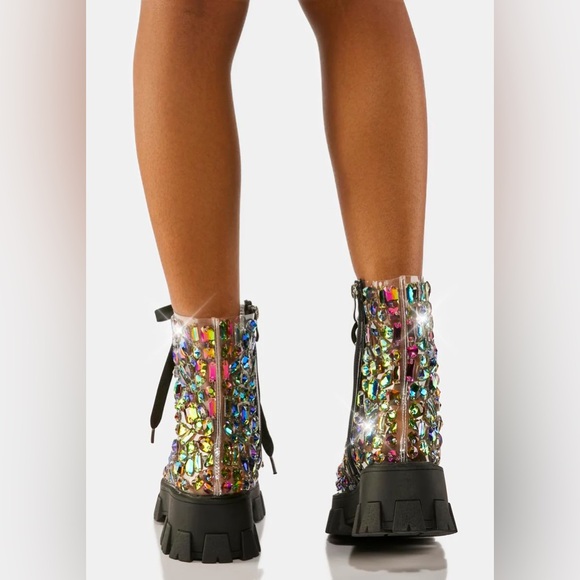 AZALEA WANG Noel Combat Boot, Size 8, NWOT - Picture 4 of 12